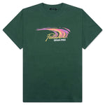 Motion Trail Tee - Dark Green