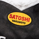 Movie Star Leather Jacket - Black/White/Yellow