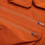 Multi-Pocket Zipped Down Vest - Orange