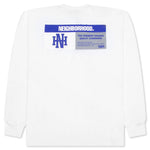 NH L/S Tee 8 - White/Blue
