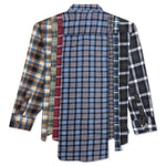7 Cuts Flannel Shirt - Blue/White