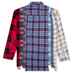 7 Cuts Flannel Shirt - Indigo/Red