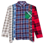 7 Cuts Flannel Shirt - Indigo/Red