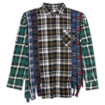 7 Cuts Zipped Wide Shirt - Black/Yellow