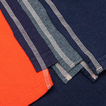 College 7 Cuts L/S Tee - Clemson Navy