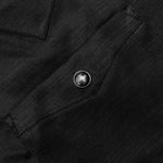 Cowboy One-Up Poly Slub Sateen S/S Shirt - Black