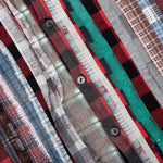 Flannel Shirt Ribbon Wide Reflection Shirt - Assorted