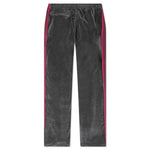 Narrow Track Pant C/PE Velour - Charcoal