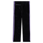 Velour Narrow Track Pant - Black