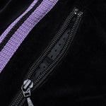 Velour Narrow Track Pant - Black