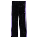 Velour Narrow Track Pant - Black