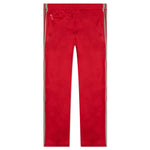 Poly Smooth Narrow Track Pant - Red
