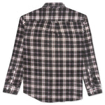 Ribbon Flannel Shirt - Grey/Burgundy