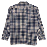 Ribbon Flannel Shirt - Navy/Oatmeal