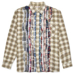 Ribbon Shirt - Tan/Cream
