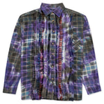 Ribbon Tie Dye Flannel Shirt - Assorted