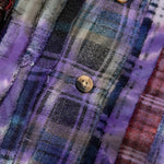 Ribbon Tie Dye Flannel Shirt - Assorted