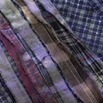 Ribbon Tie Dye Wide Flannel Shirt - Assorted