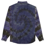 Ribbon Tie Dye Wide Flannel Shirt - Assorted