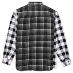 Ribbon Wide Flannel Shirt - Green/White