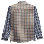 Ribbon Wide Flannel Shirt - Sand/Grey