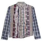 Ribbon Wide Flannel Shirt - Sand/Grey