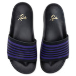 Track Line Shower Sandals - Black/Purple