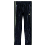 Velour Narrow Track Pant - Blue