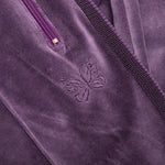 Velour Narrow Track Pant - Purple