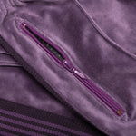 Velour Narrow Track Pant - Purple