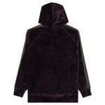 Velour Track Hoodie - Eggplant