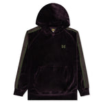 Velour Track Hoodie - Eggplant