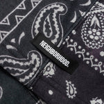 Bandana Chopped Hooded Sweatshirt - Black