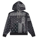 Bandana Chopped Hooded Sweatshirt - Black