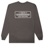 Bar & Shield L/S C-Tee - Grey