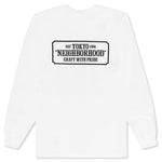 Bar & Shield L/S C-Tee - White