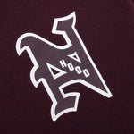 College CO L/S Hoodie - Burgundy