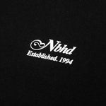 Script L/S C-Tee  - Black/White