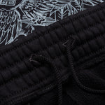 Wolf Print Board Shorts - Black