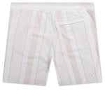 Bermuda Shorts with Stripes - White/Beige