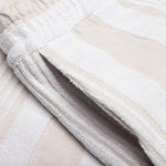 Bermuda Shorts with Stripes - White/Beige