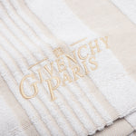 Bermuda Shorts with Stripes - White/Beige