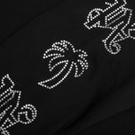 New Gothic Studded Crew - Black/Silver