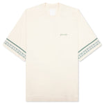 Floral Detail Cotton T-Shirt - Ivory