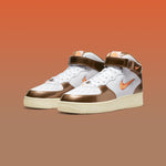 Air Force 1 Mid QS "Ale Brown" - White/Total Orange/Ale Brown