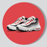 Air Max 95 'Smoke Grey' - Summit White/Chile Red/Off Noir