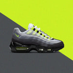 Air Max 95 OG (GS) - Black/Neon Yellow
