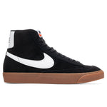 Women's Blazer Mid '77 Suede - Black/White/Gum Medium Brown/Total Orange