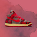 Dunk High 1985 SP "Red Acid Wash" - University Red/Chile Red