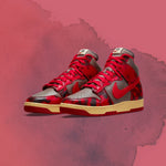 Dunk High 1985 SP "Red Acid Wash" - University Red/Chile Red